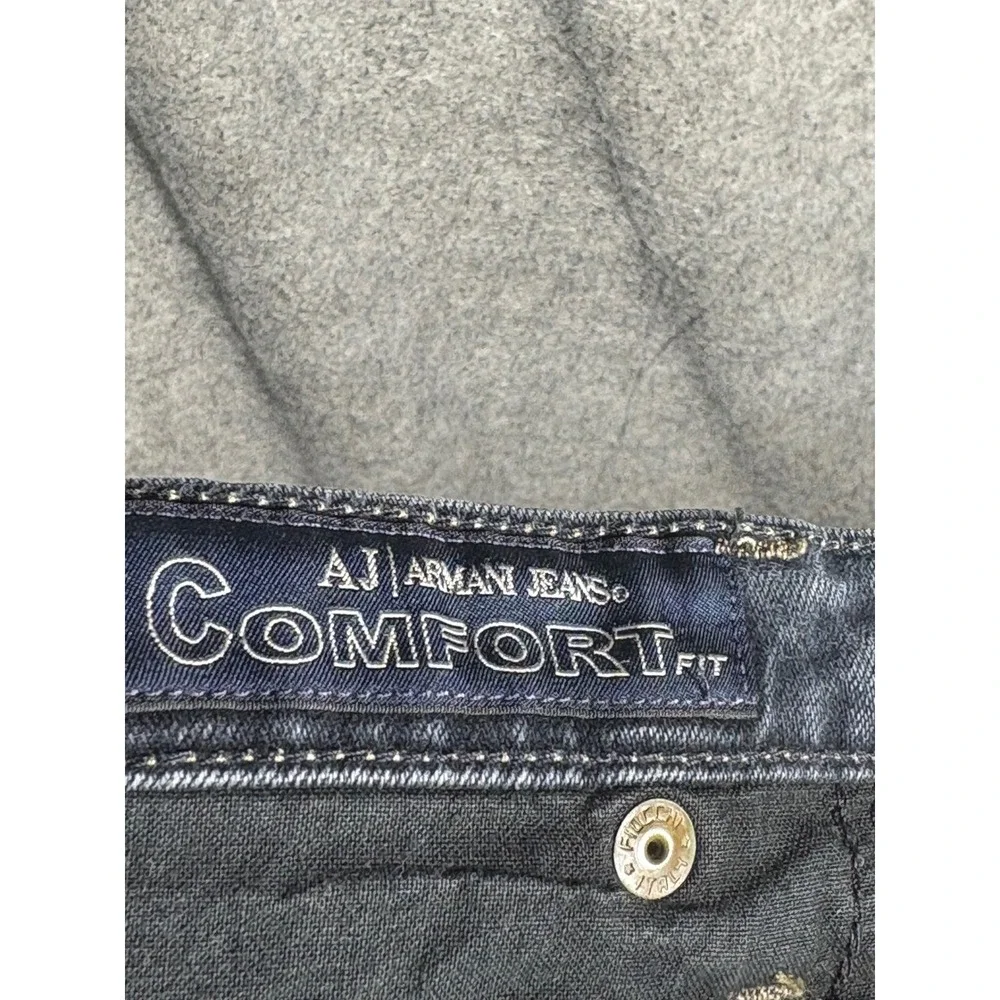 Armani Jeans Mens Size 34 Dark Wash Straight Leg Denim Made in Italy T5J05BK-12